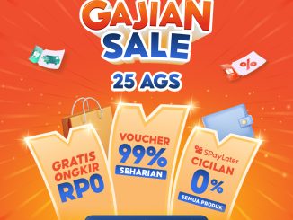 Promo Shopee GAJIAN SALE 25 AGS Gratis Ongkir Rp0 + Voucher 99% Seharian!