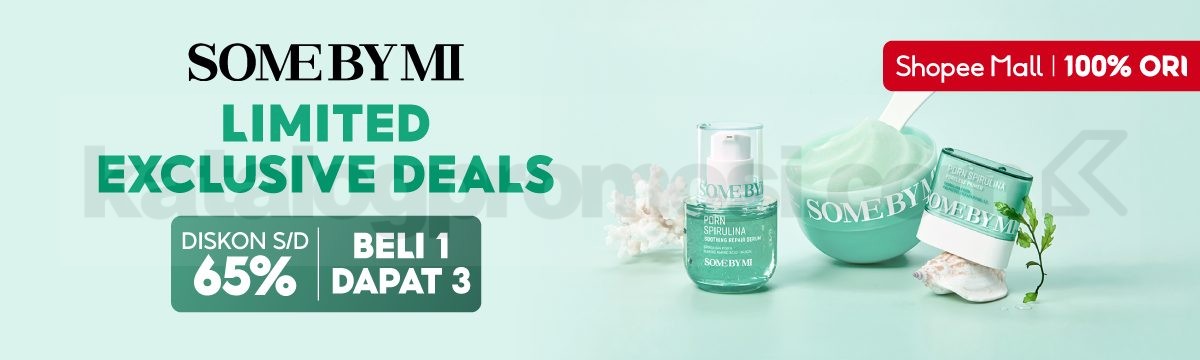 Promo Some By Mi di Shopee PDRN Spirulina BELI 1 DAPAT 3!