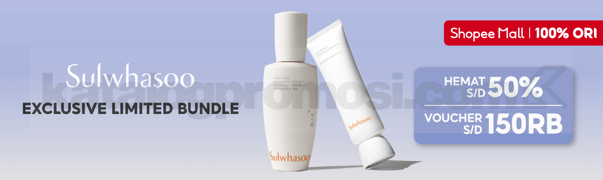 Promo Sulwhasoo Exclusive Limited Bundle di Shopee Mall Hemat hingga 50%