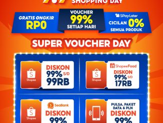 Promo Super Voucher Day di Shopee 9.9 Super Shopping Day - DISKON 99%