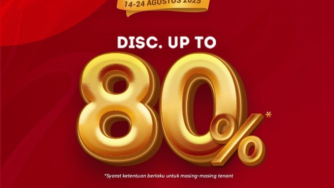 Promo TSM Bandung Indonesia Shopping Festival Diskon hingga 80%
