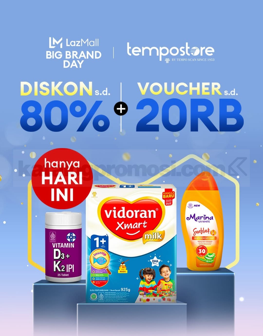 Promo Tempostore di Lazada Diskon hingga 80% + Voucher 20K 