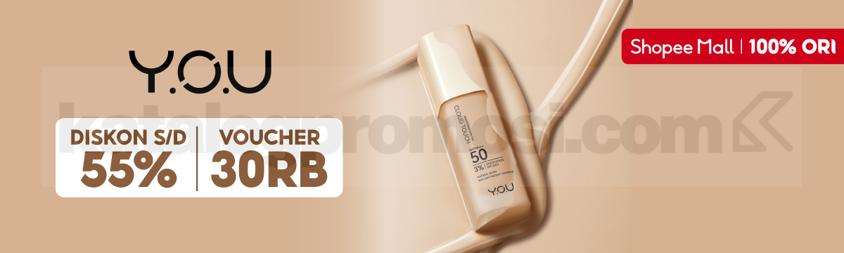 Promo YOU di Shopee Mall Diskon hingga 55% + Voucher 30K 