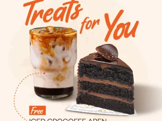 Promo Croco Harpelnas free Iced Crocoffee Aren berlaku 4-6 September 2025 di seluruh outlet dengan pembelian Dark Cocoa Cake