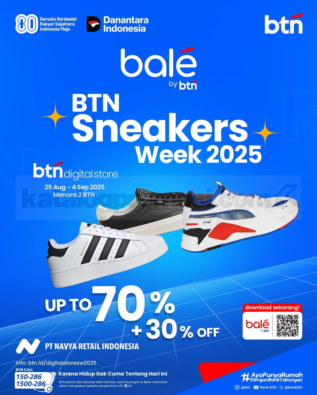 BTN Sneakers Week 2025 Diskon hingga 70% + 30% BTN Sneakers Week 2025 Diskon hingga 70% + 30% 1