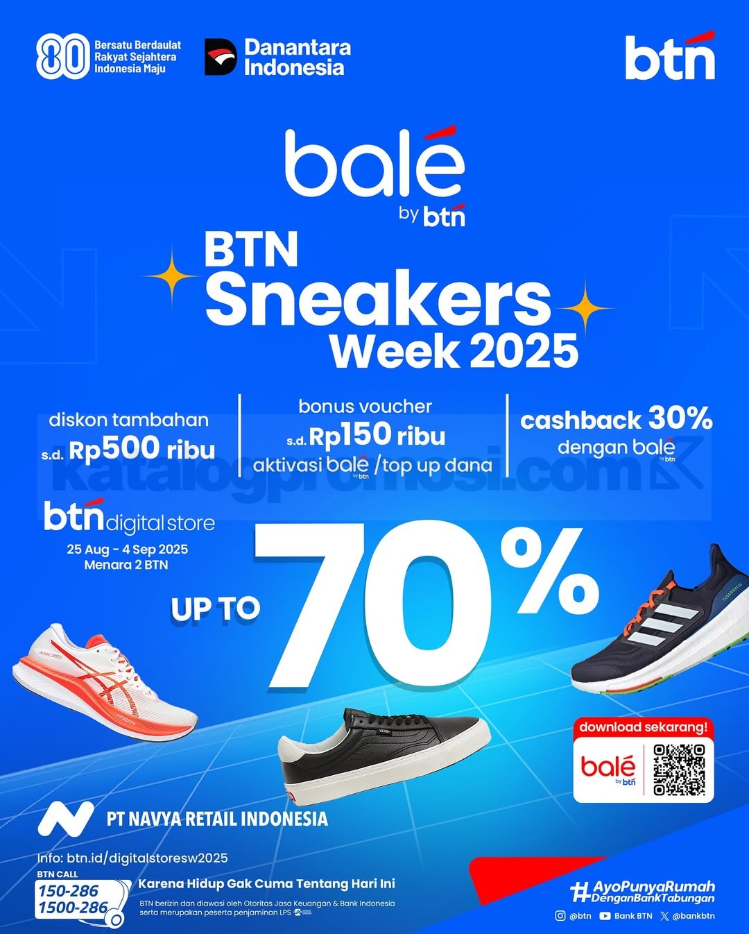 BTN Sneakers Week 2025 Diskon hingga 70% + 30% BTN Sneakers Week 2025 Diskon hingga 70% + 30% 2
