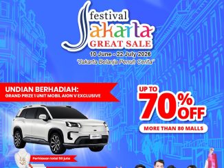 Festival Jakarta Great Sale di Summarecon Mall Kelapa Gading dengan diskon hingga 70% dan hadiah mobil