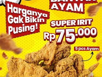 Promo Fritto Chicken Paket Super Irit 5 Ayam cuma Rp75.000