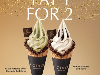 Promo Godiva Soft Serve PAY 1 FOR 2*