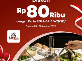 Promo I-tasuki Resto Spesial BNI Diskon Rp 80Ribu 3