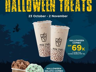 Promo KOI Thé Halloween Treats Special Bundle mulai Rp69.000 dengan 2 Large Bubble Milk Tea atau 2 Small KOI Gelato