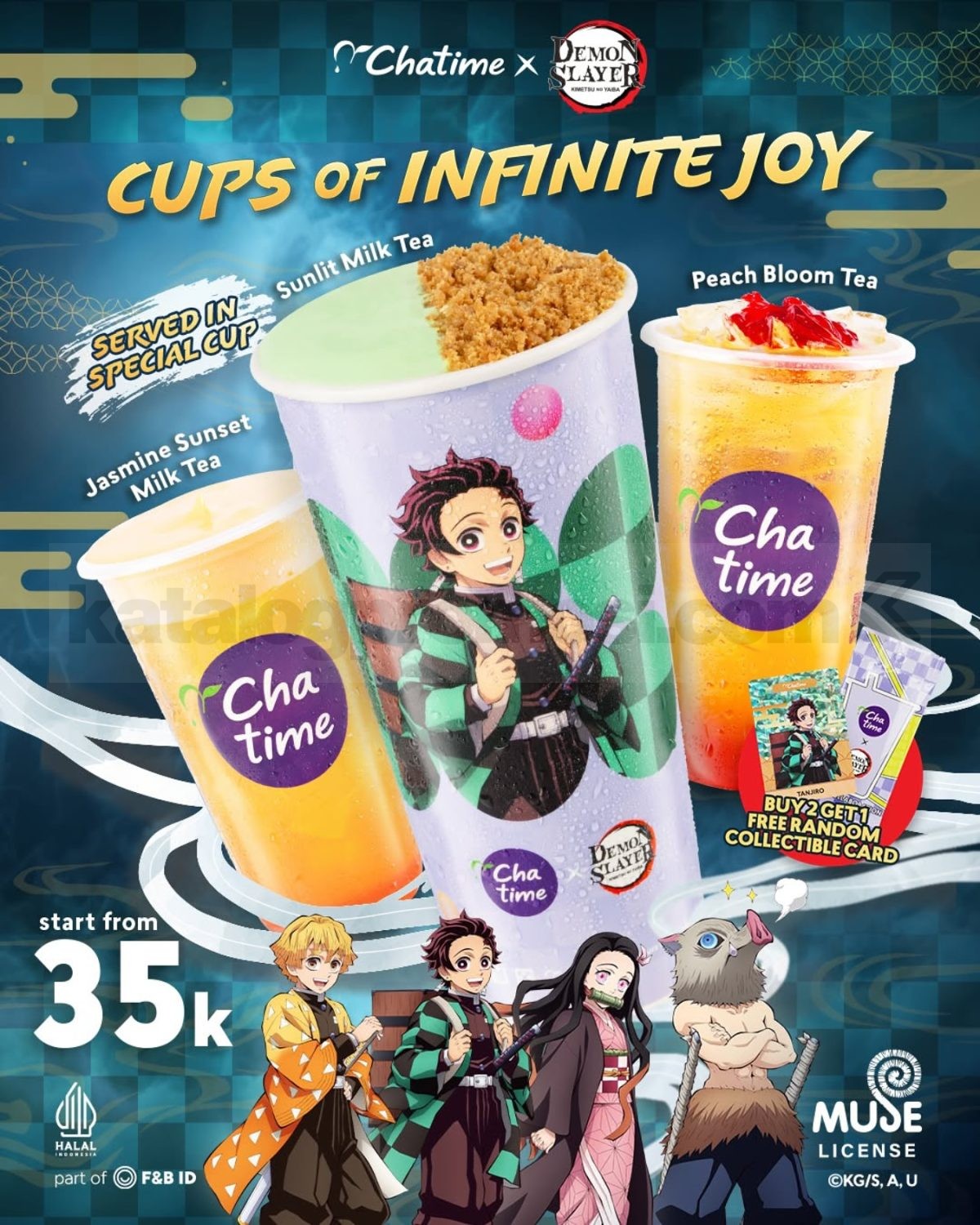 Promo Chatime x Demon Slayer Special Cup Start From 35K* Promo Chatime x Demon Slayer Special Cup Start From 35K* 1