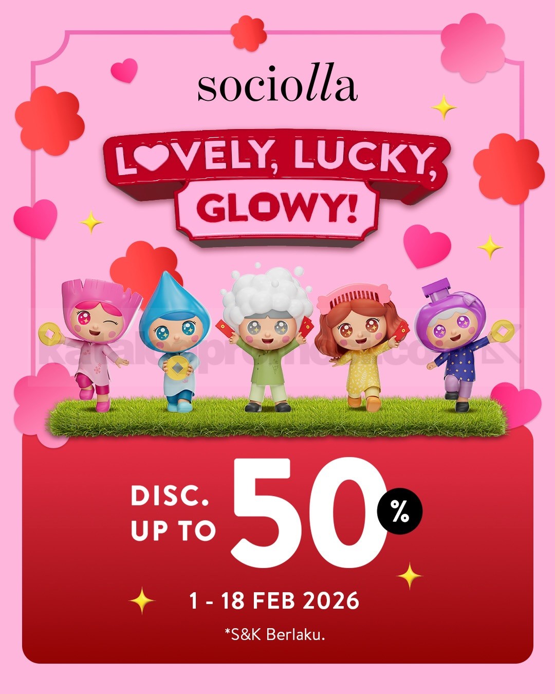 Promo Sociolla Hello February Diskon hingga 50% Promo Sociolla Hello February Diskon hingga 50% untuk produk kecantikan pilihan di Sociolla Store