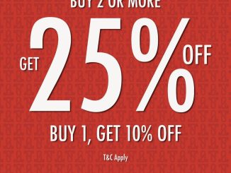 Promo Staccato Buy 2 Or More Get 25%* 2