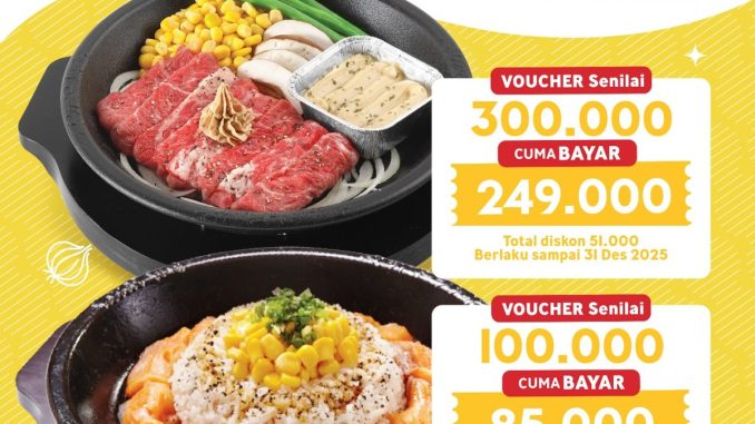 Promo Pepper Lunch GrabFood Dine Out Deals! Beli Voucher Hemat Hingga 17%