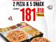 Promo PHD Weekend 1 Big Box + 1 Regular Pizza cuma Rp181.000