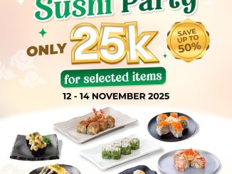Promo Sushi Tei Sushi Party Only 25K For Selected Items*