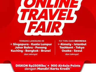 Promo AIRASIA Online Travel Mandiri 2026 diskon Rp. 250.000 + 900 AirAsia Points
