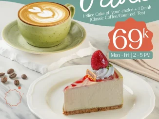 Promo Bakerzin Cake O’Clock 1 slice cake dan minuman harga Rp.69.000