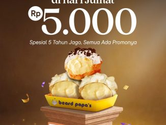 Promo Beard Papa’s Bank Jago Anniversary Puff Rp. 5.000 tebus murah 17 April 2026