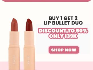 Promo BLP Lip Bullet Buy 1 Get 2 Rp. 139.000 untuk 2 lipstick pilihan dengan diskon hingga 50%