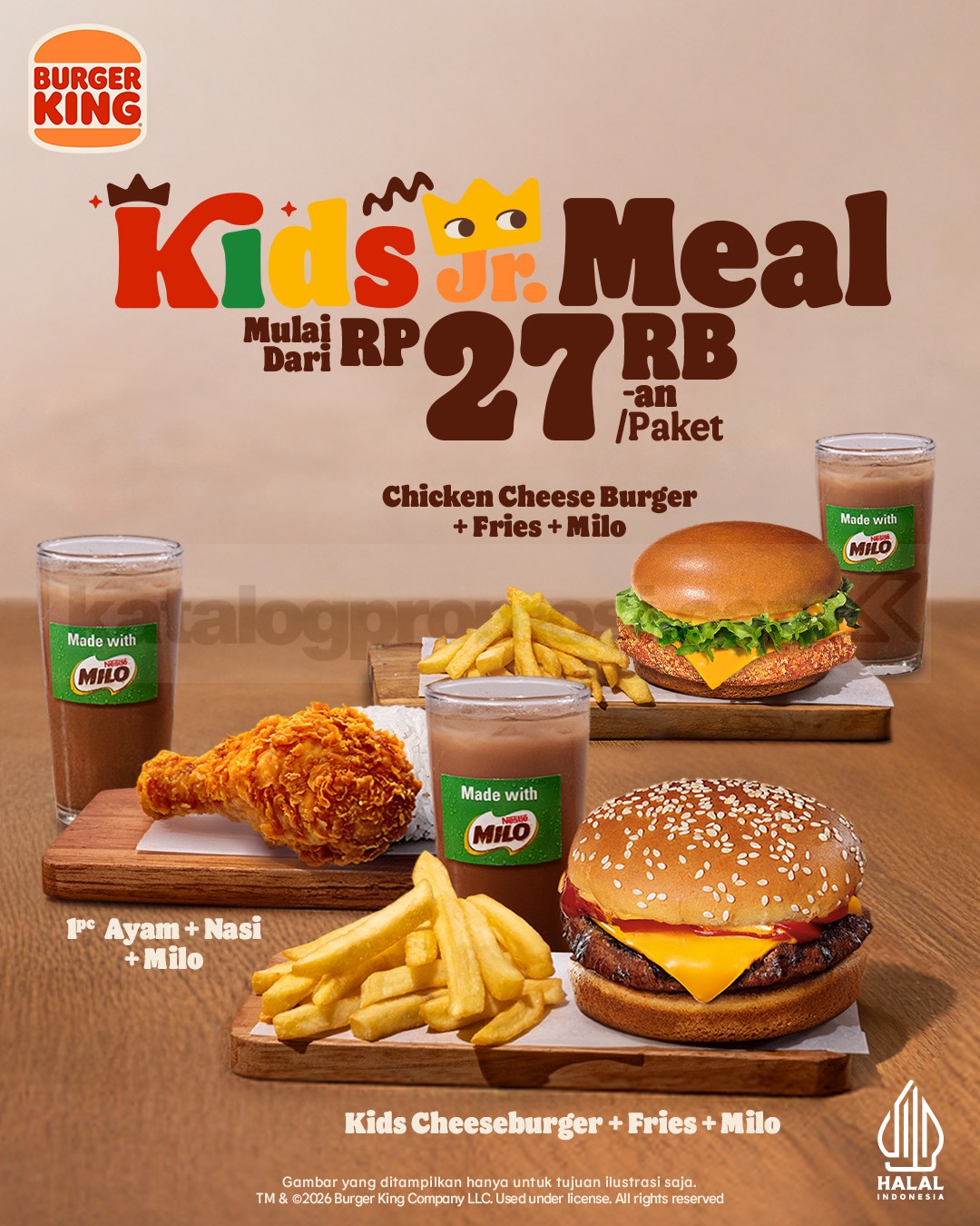 Promo Burger King Kids Meal mulai Rp. 27.000 Promo Burger King Kids Meal mulai Rp. 27.000 paket anak lengkap
