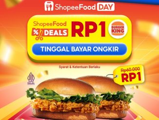 Promo BURGER KING ShopeeFood 2 Chicken Burger Rp. 1 tanggal 19 Desember 2025