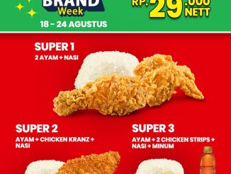 Promo CFC GrabFood Super Brand Week serba Rp29.000 berlaku 18-24 Agustus 2025 via GrabFood