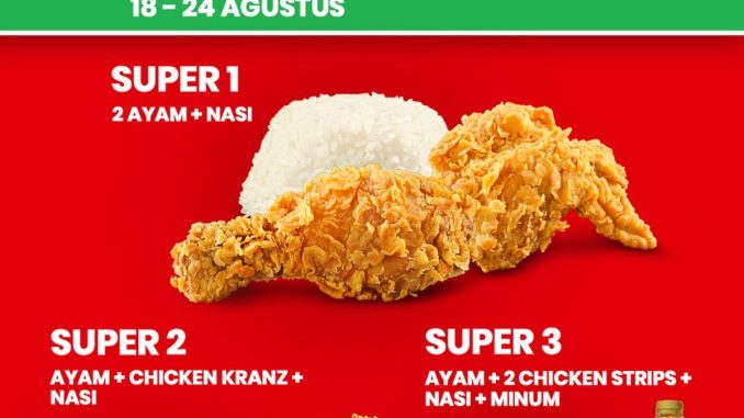 Promo CFC GrabFood Super Brand Week serba Rp29.000 berlaku 18-24 Agustus 2025 via GrabFood