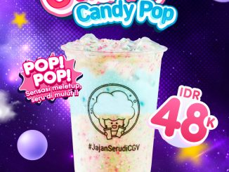 Promo CGV Galaxy Candy Pop Harga Rp. 48.000 minuman manis dengan sensasi pop pop di seluruh outlet