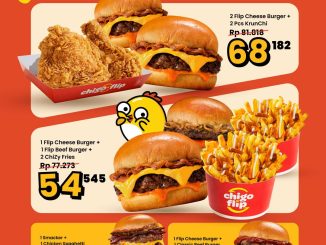 Promo Chigo x Flip Pick Your Flip Paket Hemat mulai Rp. 31.818 dengan pilihan menu burger dan snack