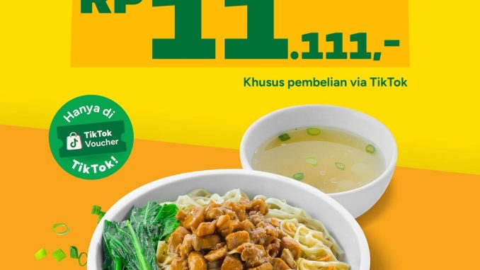 Promo Es Teler 77 Spesial 11.11 Mie Ayam Rp11.111, berlaku 11-30 November 2025, hanya dine in