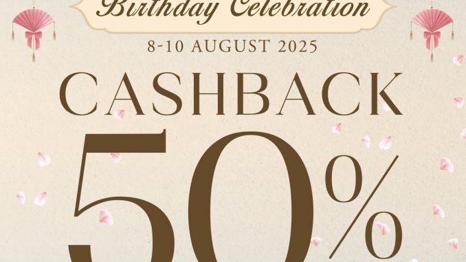 Promo Foek Lam Group cashback 50% untuk semua makanan dine-in, berlaku 8–10 Agustus 2025