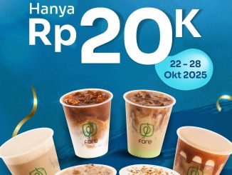 Promo Fore Coffee BCA Rp. 20 Ribu semua minuman periode 22–28 Oktober 2025 dengan QRIS myBCA