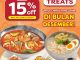 Promo HAN GUKSU Birthday Treats disc 15 persen untuk semua menu khusus ulang tahun bulan Desember.
