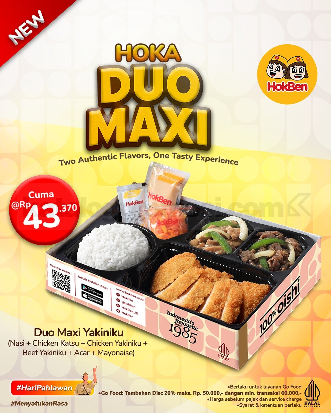 Promo HokBen GOFOOD Duo Maxi cuma Rp.43.370 Promo HokBen GOFOOD Duo Maxi cuma Rp.43.370 3