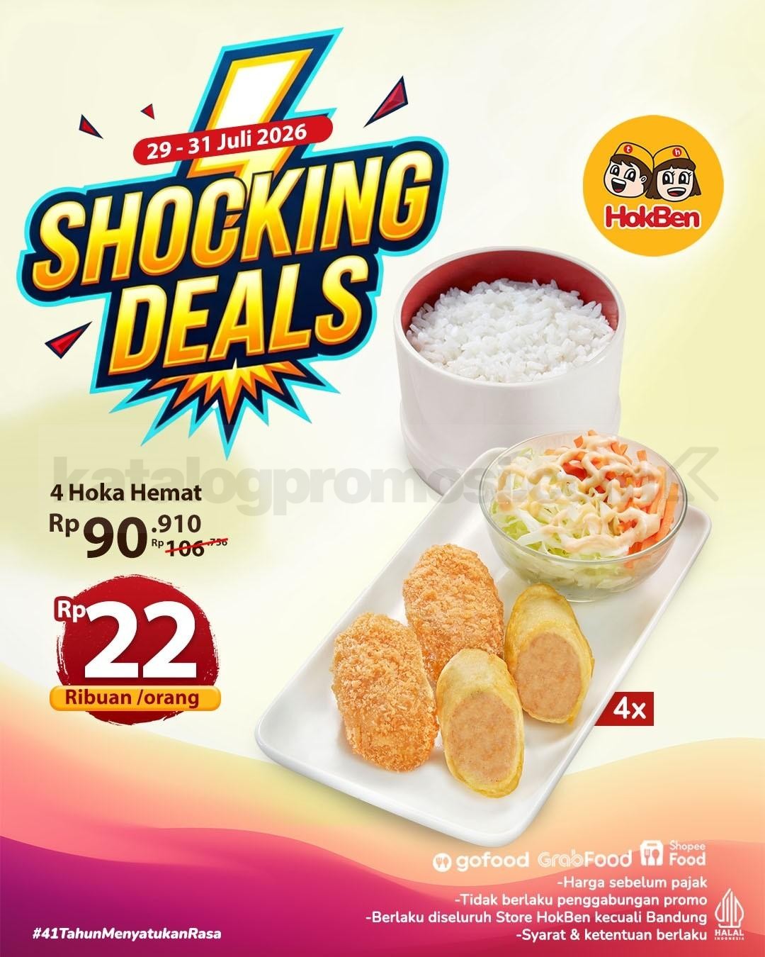 Promo HokBen Shocking Deals Menu Favorit Mulai Rp. 22 Ribuan Promo HokBen Shocking Deals Menu Favorit Mulai Rp. 22 Ribuan 1