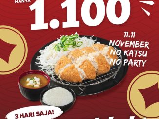 promo KATSUNYAKA 11.11 chicken katsu cheese set Rp. 1.100 berlaku 11–13 November 2025