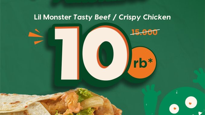 Promo Kebab Monster 10.10 Big Sale Kebab Rp. 10.000 1