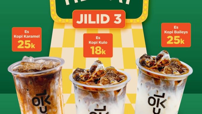 Promo Kedai Kopi Kulo Menu Favorit Mulai Rp.18.000, nikmati Es Kopi Kulo, Es Kopi Karamel & Es Kopi Baileys 20–27 November 2025