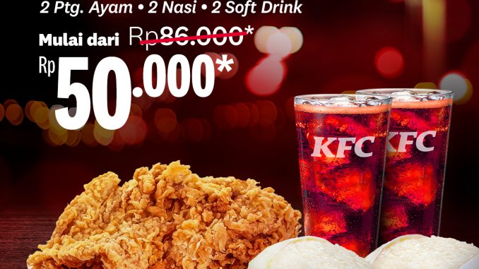 Promo KFC Kombo Spesial Roda Duo Rp50.000 eksklusif Drive Thru