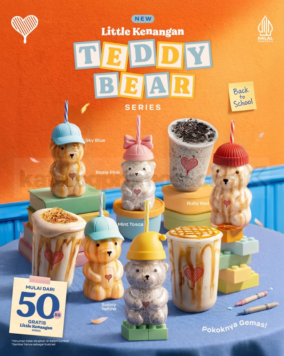 Promo Kopi Kenangan NEW! Teddy Bear Series mulai Rp. 50.000 Promo Kopi Kenangan NEW! Teddy Bear Series mulai Rp. 50.000 gratis 1 minuman Little Kenangan Series.