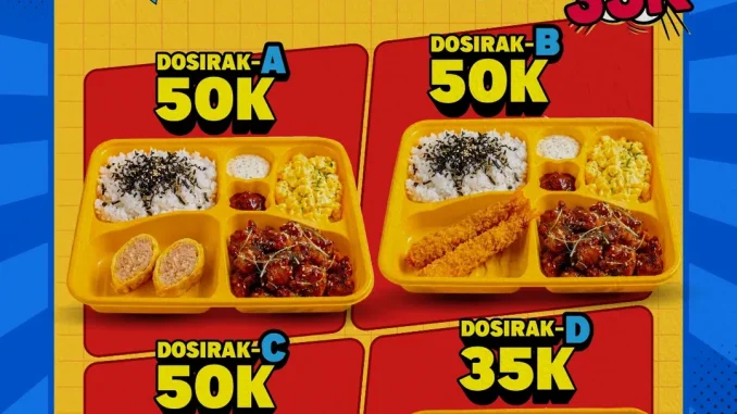 Promo Manggang Paket Spesial K-Dosirak mulai Rp. 35.000 dengan free Nipis Madu
