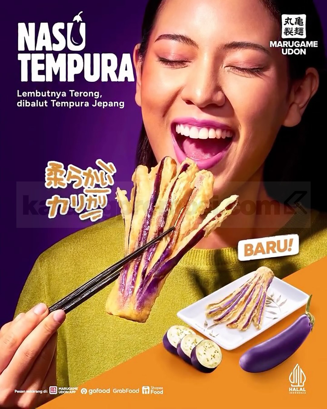 Promo Marugame Udon NEW! Nasu Tempura Promo Marugame Udon NEW! Nasu Tempura menu baru tempura terong Jepang