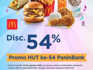 Promo McDonald’s HUT ke-54 PaninBank Diskon 54% 2