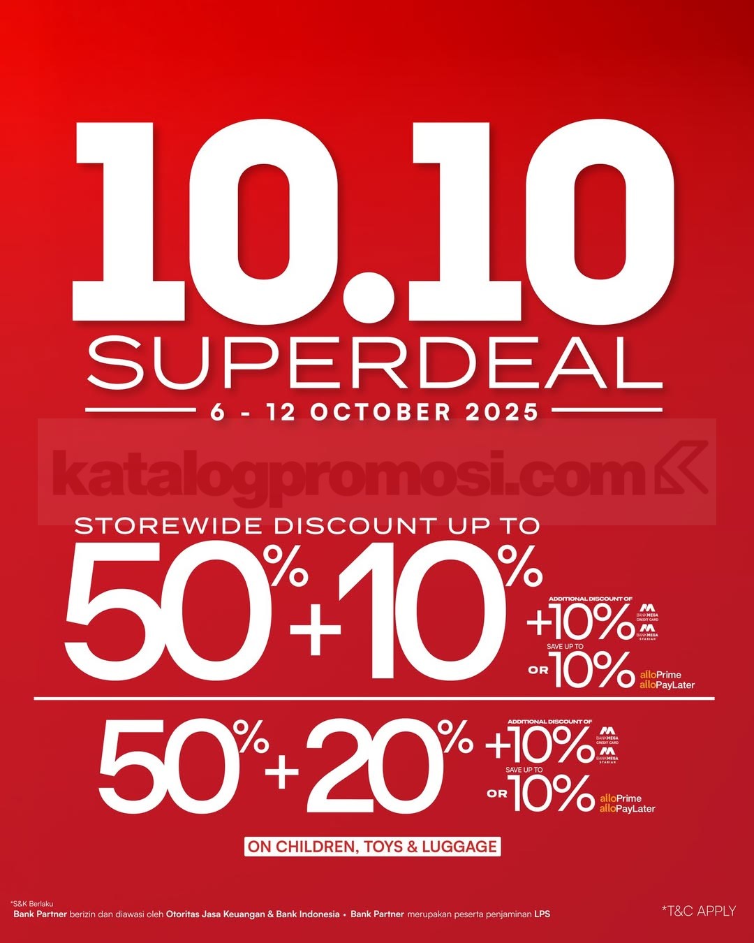 Promo METRO BIG SALE 10.10 Diskon hingga 50% + 20% Promo METRO BIG SALE 10.10 Diskon hingga 50% + 20% 2