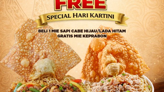 Promo Mie Keprabon Hari Kartini Buy 1 Get 1 Free 21 April 2026 beli mie sapi gratis mie keprabon