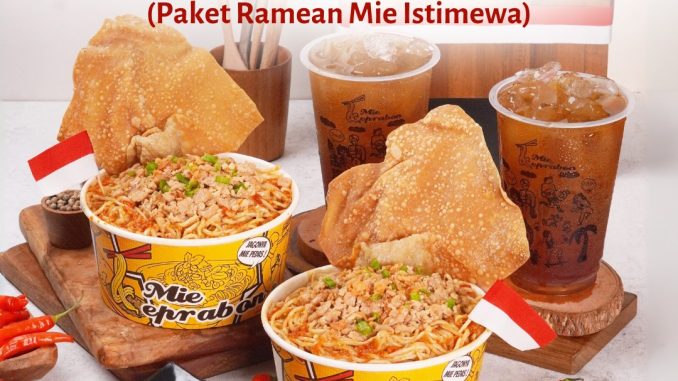 Promo Mie Keprabon Paket Ramean Merdeka 45K berlaku dine in, take away, dan online
