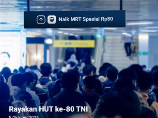 Promo MRT Jakarta HUT TNI Ke-80 Tarif Spesial Rp80 1