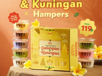 Promo Puyo Galungan Kuningan Hampers Rp. 119.000 berisi 8 Silky Desserts dan kemasan hadiah spesial